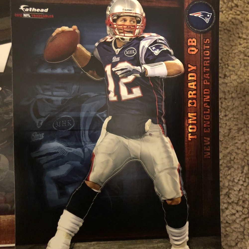 2012 Tom Brady NFL MINT FATHEAD! RARE!!!